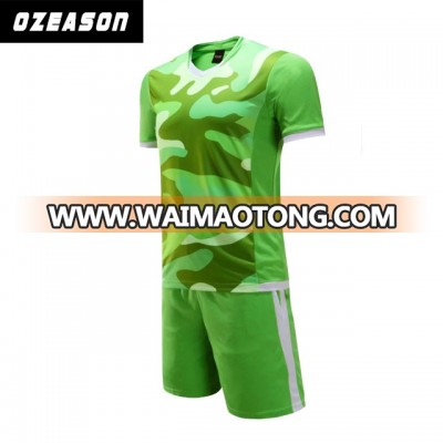 Custom Sublimatiion Green Soccer Uniforms Set For Men