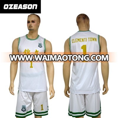 Whosale OEM Reversibale Basketball Uniform