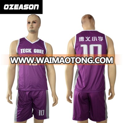 Wholesale Custom good quality embroidery/sublimation basketball jerseys for Training