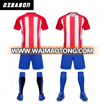 Custom Men's Striped Sublimation Soccer Jerseys